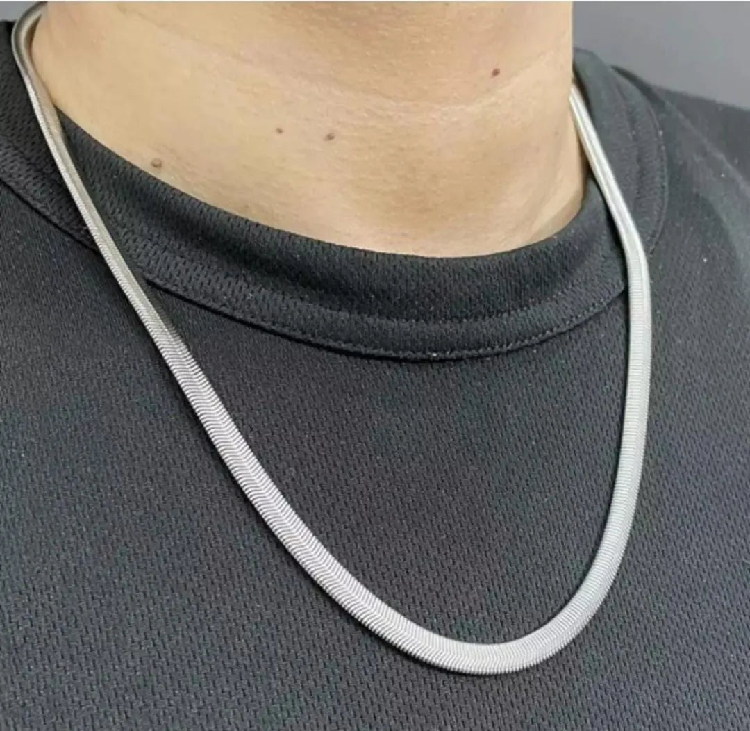 Unisex Stainless Steel Snake Chain Necklace