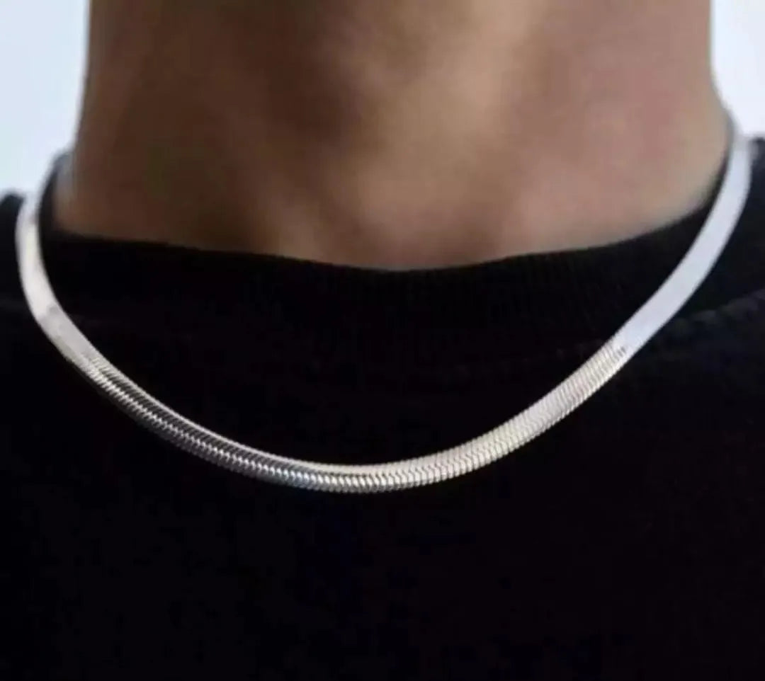 Unisex Stainless Steel Snake Chain Necklace